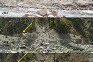 Post-fire debris flows in the Middle Fork of the Boise River