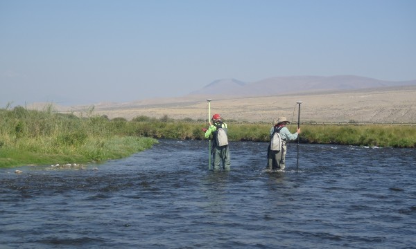 Surveying detailed topography